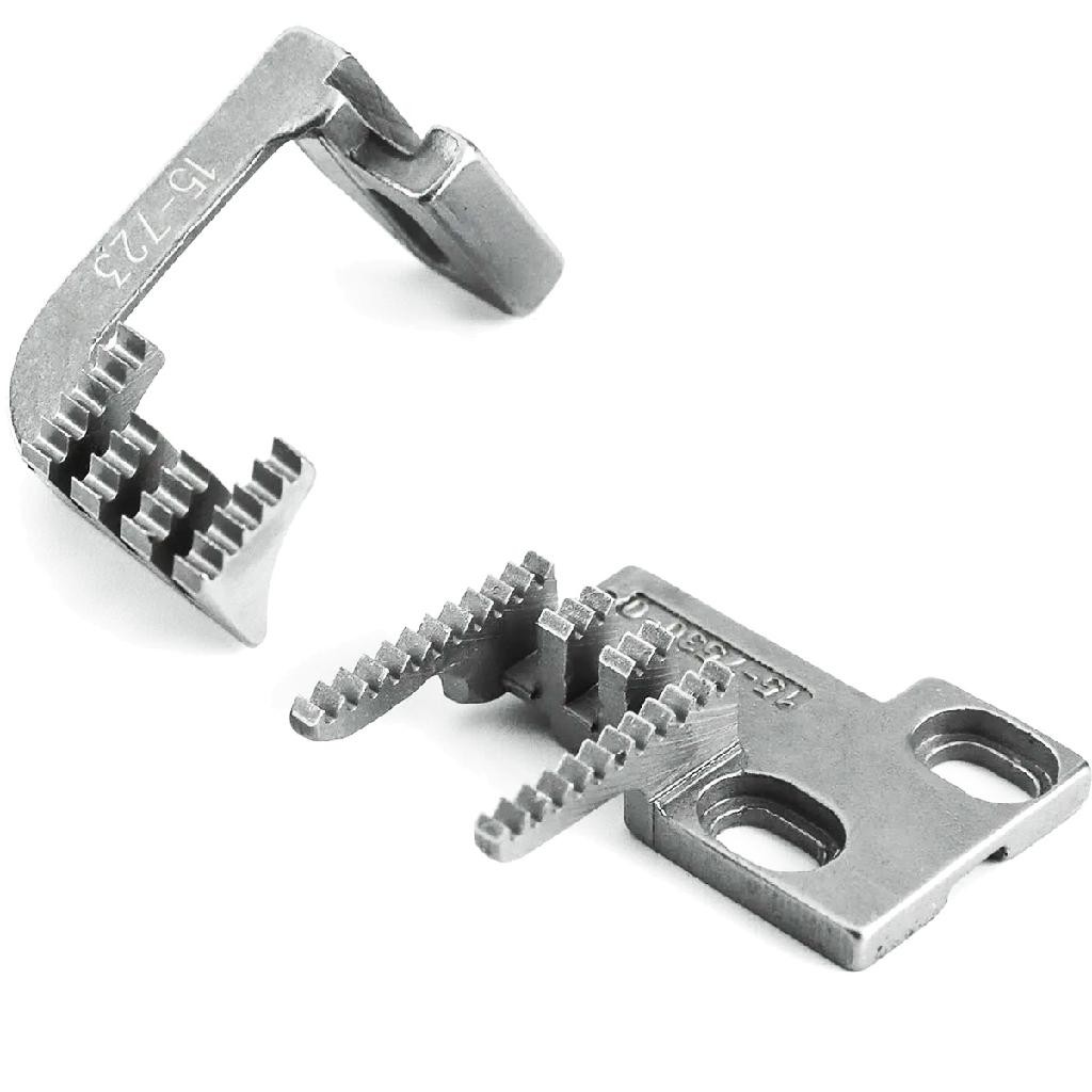 02 Dentes Serrilhas Transporte Galoneira Costura Colarete Kansay