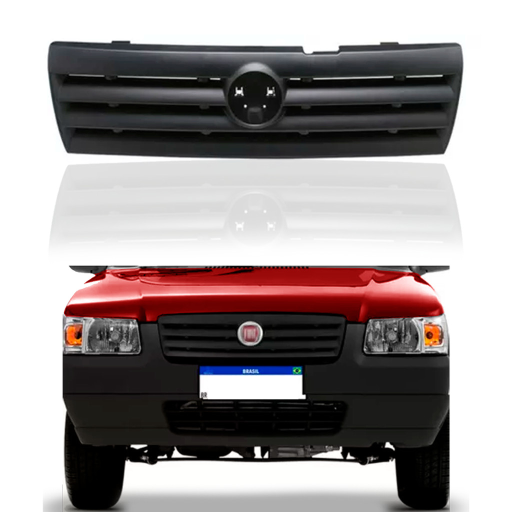 Grade Frontal Uno Fire Flex 2005 até  - Sem Emblema Original