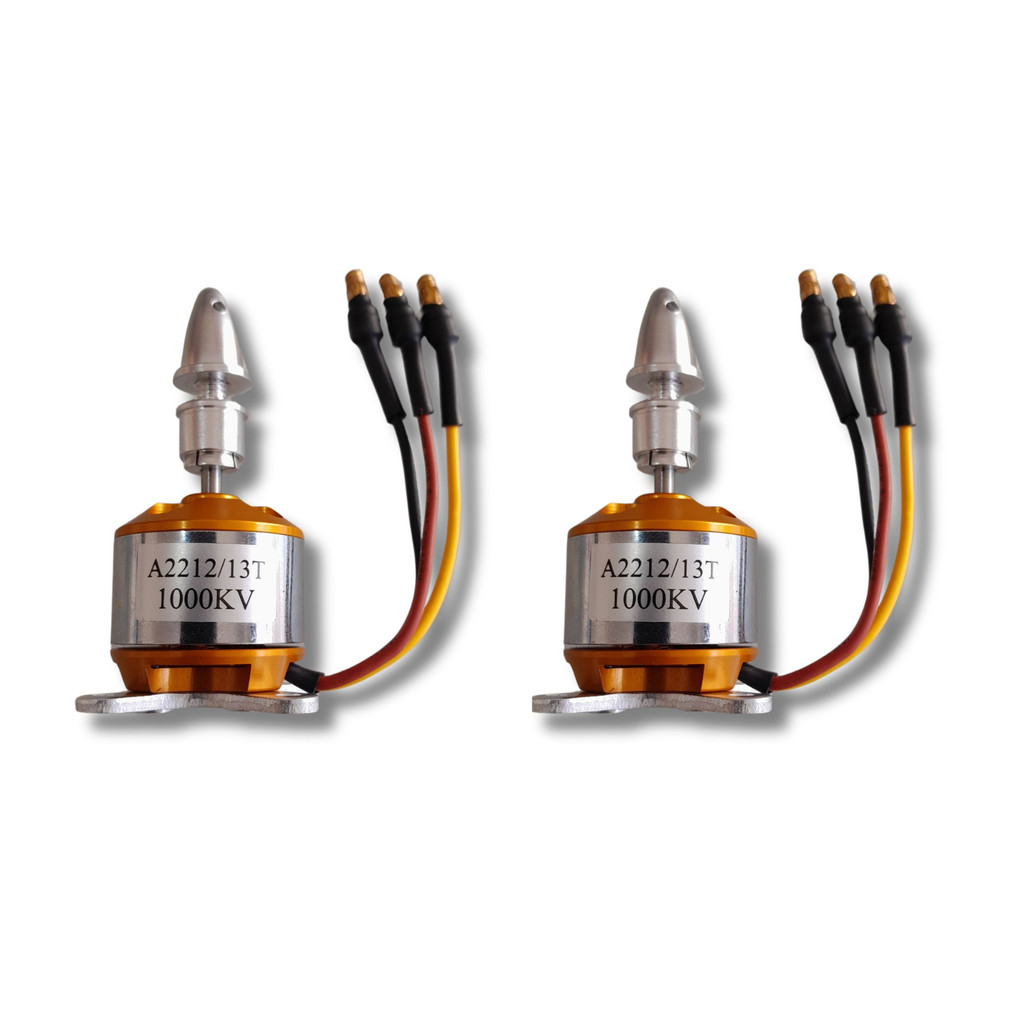 2 Motor Brushless A22-12 1000kv com montante e spinner Aeromodelo 3D drone