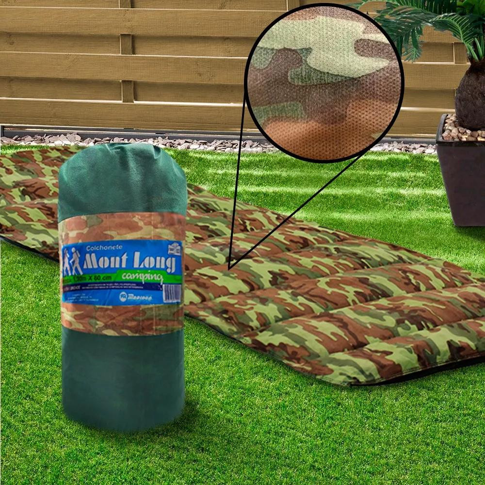 Colchonete Acampamento Camping Solteiro Mont Long 190X60cm Acampar Macio (kit ou unidade) em Oferta na Shopee