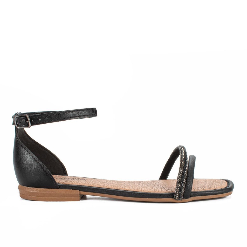 Sandália Mississipi Rasteira Metalizada MB754 em Oferta na Shopee