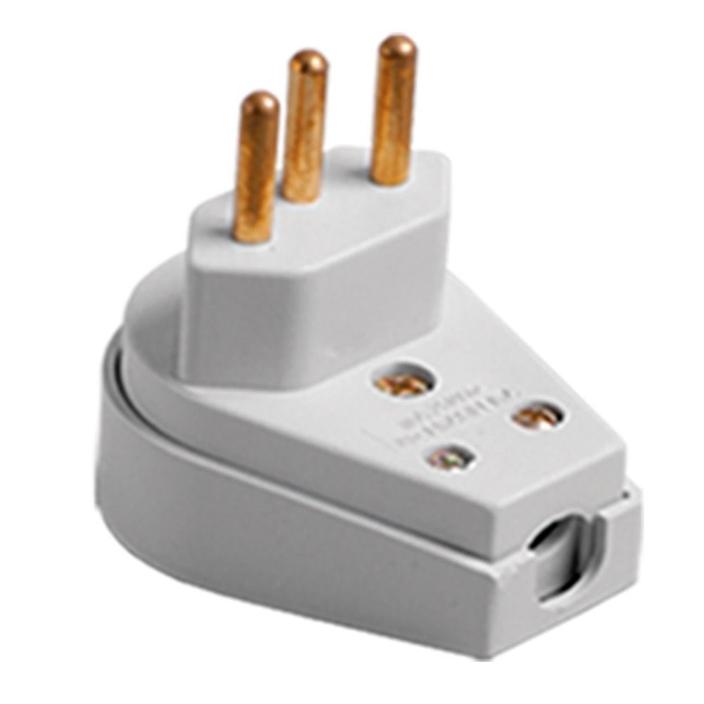 Pino Macho Ilumi Prensa Cabo Gigante 2P+T, 20A, 250V, Cinza Sm em Oferta na Shopee