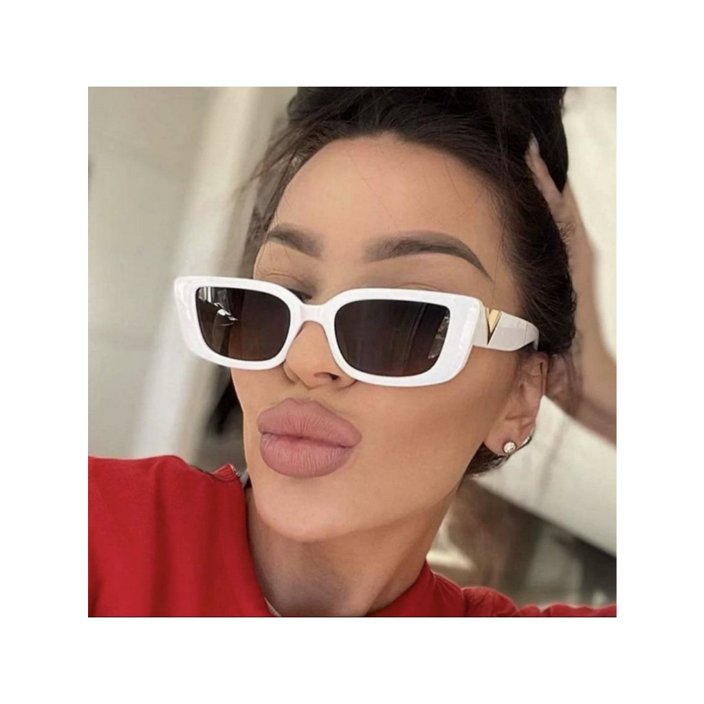 oculos adulto Moda Geleia da moda Cor da moda Óculos de sol de moldura pequena moda 2024