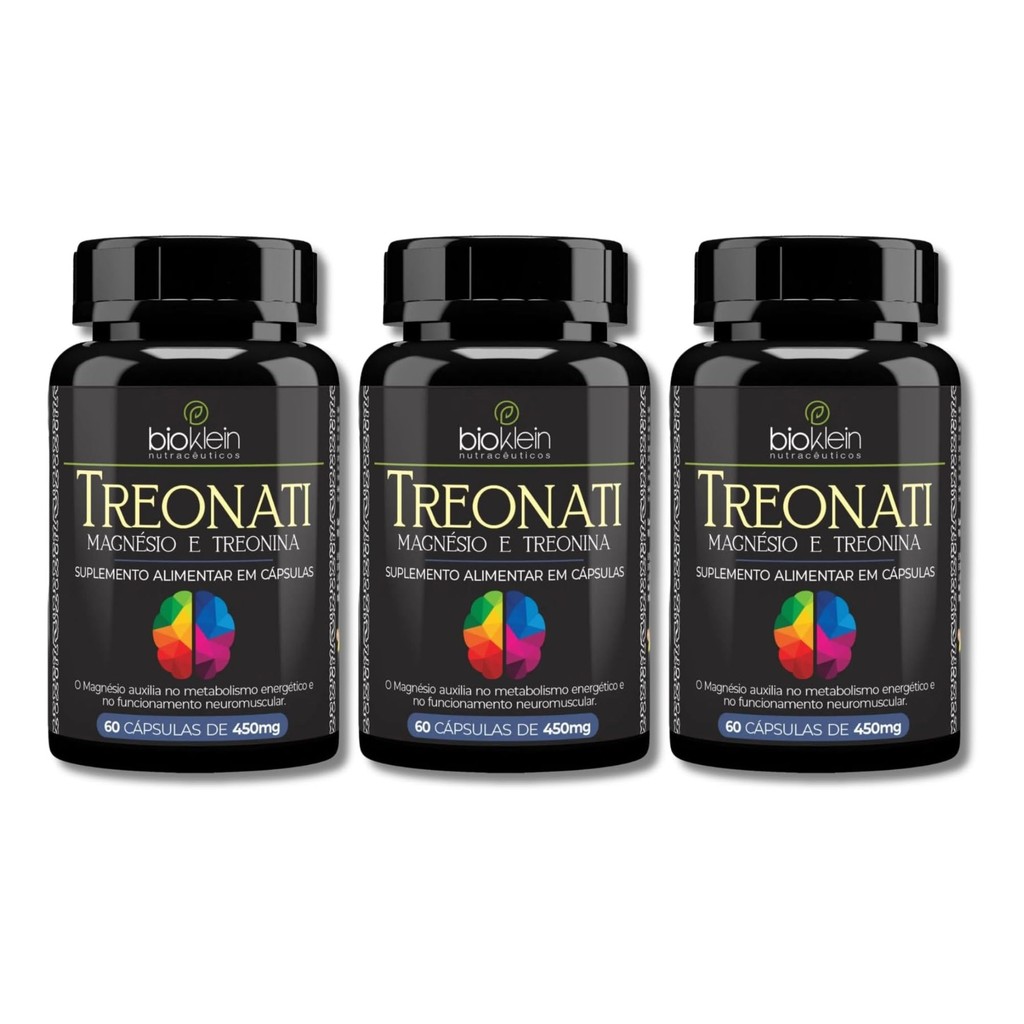 Kit C3 Suplemento Treonati Fortalece seu Corpo - Bioklein