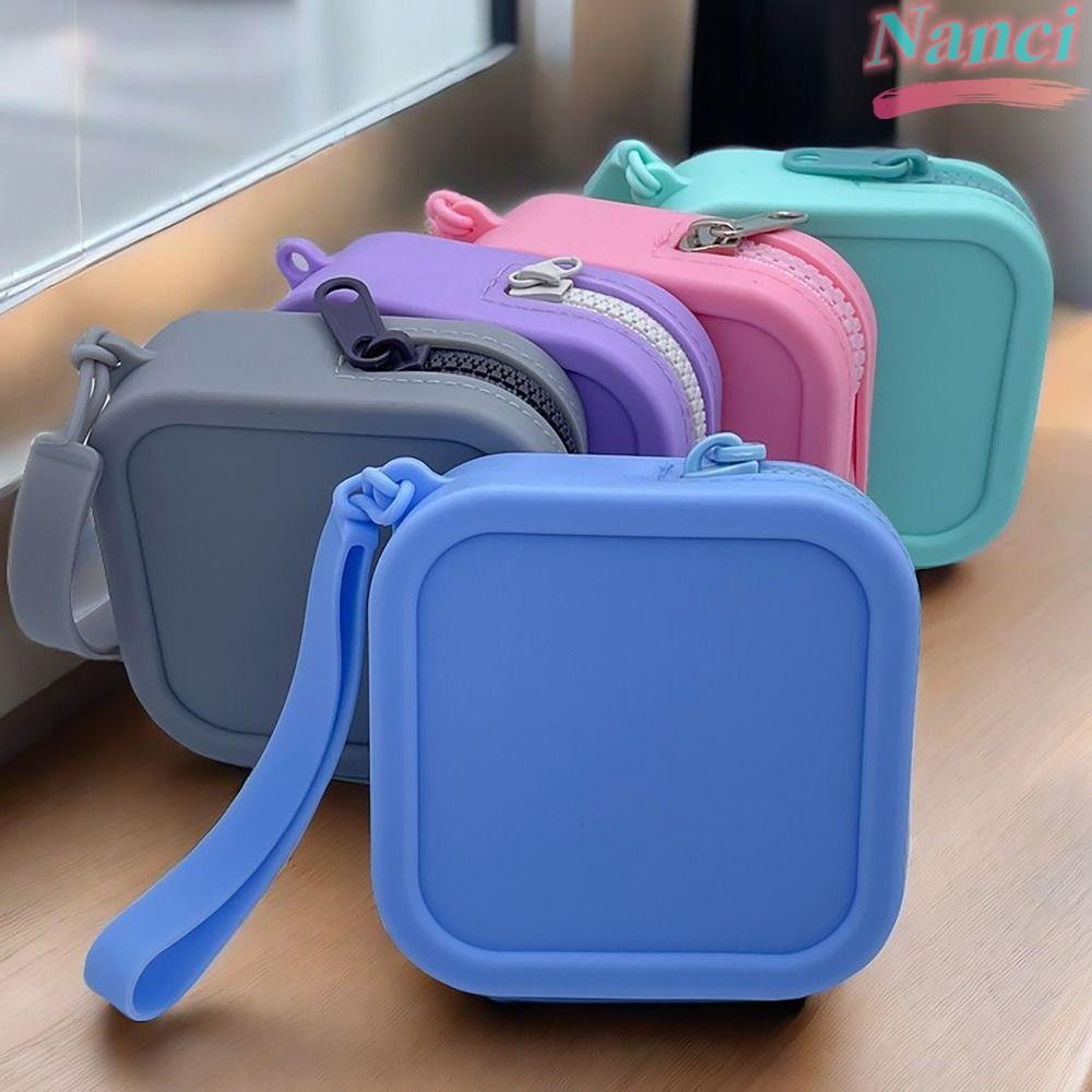 Bolsa De Viagem NANCI , Moedas À Prova D'água Organizadora De Silicone Cosmética Com Zíper Vintage Para Estudantes