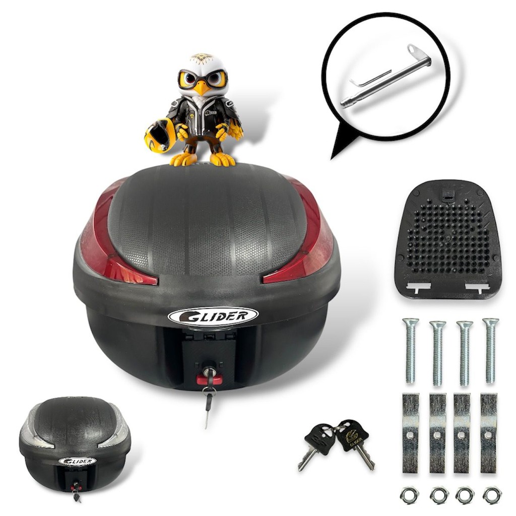 Bau Bauleto Glider Moto Universal 40 Litros C/base