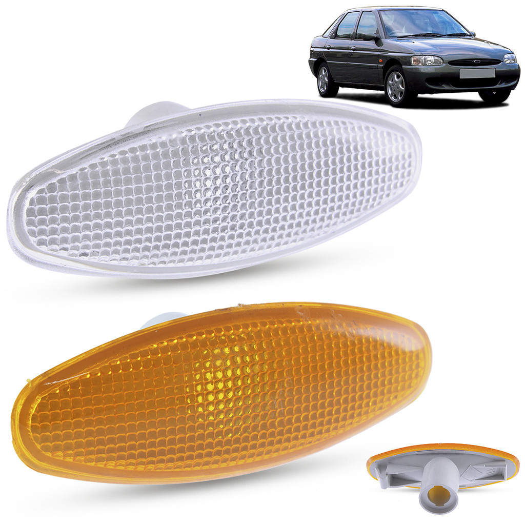 Lanterna Pisca Seta Lateral Ford Escort Zatec Hatch Sedan SW 1997 a 2002 Mondeo 1997 a 2001