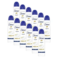 Kit 12 Desodorantes Dove Antitranspirante Aerossol Original 150ml