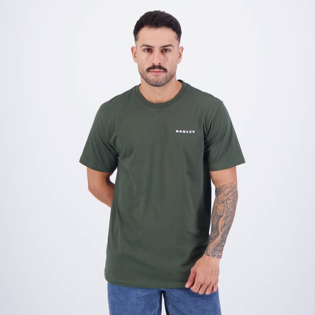 Camiseta Oakley Ellipse Heritage Verde em Oferta na Shopee