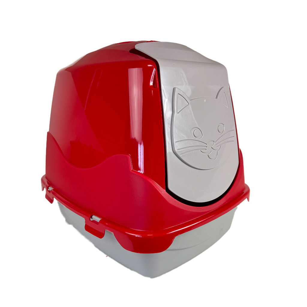 Banheiro Pet Injet Toilet para Gatos - Tam. Único - Vermelho