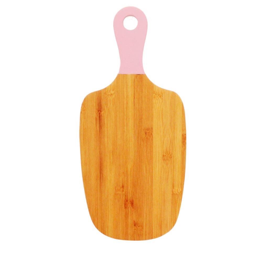 Tábua para Corte Nature Candy Cor Rosa 19x43Cm Bambu