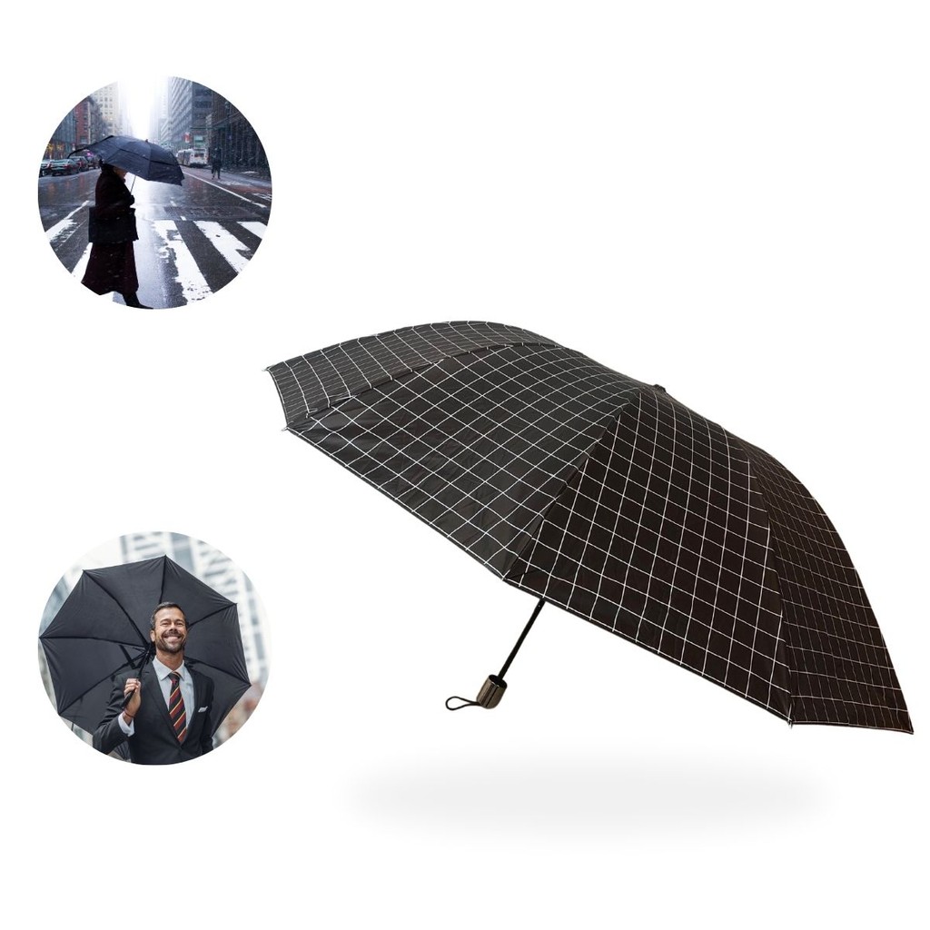 Guarda Chuva Grande Reforçado Contra Vento Cabe Na Bolsa em Oferta na Shopee