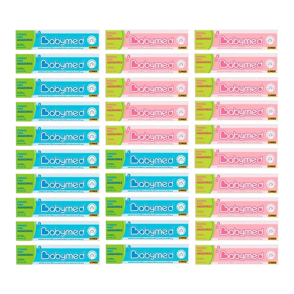 Kit 60 und Babymed 30 Azul / 30 Rosa em Oferta na Shopee