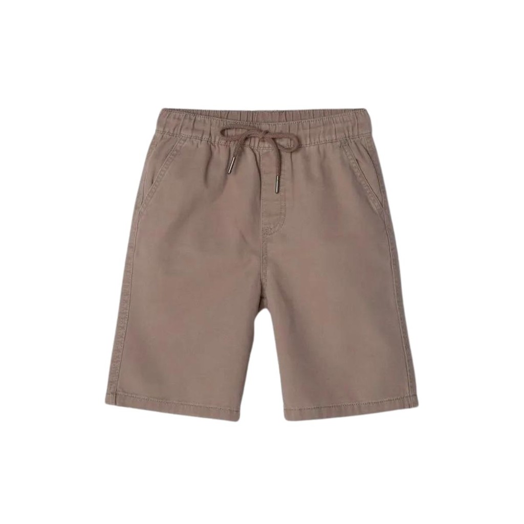 Bermuda Hering Infantil Menino Em Sarja Bege