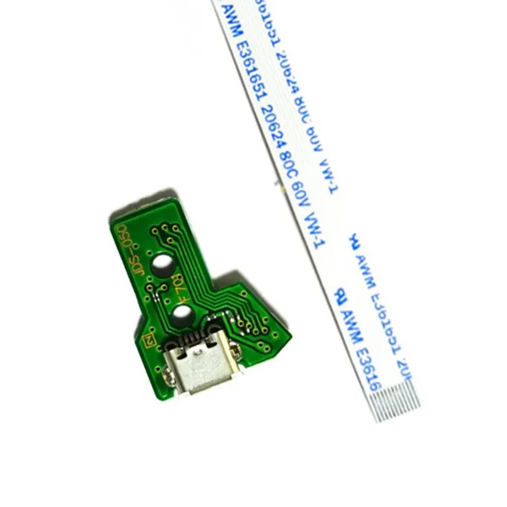 Placa Usb Jds/Jdm 050/055 com Flat/Flex 12 Vias para Carregamento Compatível com o Controle de PlayStation 4 PS4