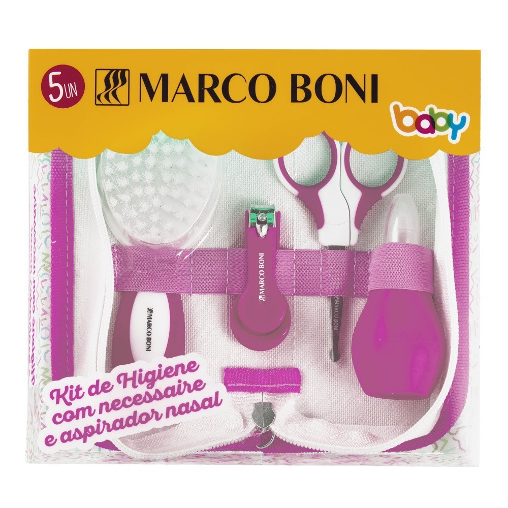 KIT HIGIENE CUIDADOS PARA O BEBÊ COM NECESSAIRE MARCO BONI