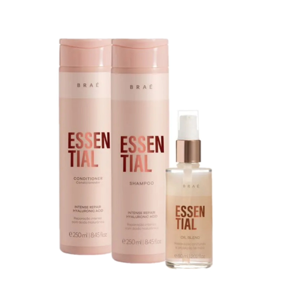 Kit Braé Essential Repair (3 produtos) em Oferta na Shopee