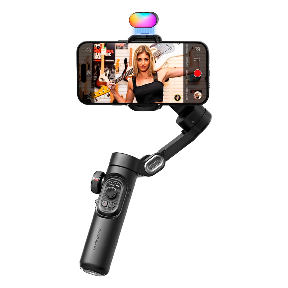 Estabilizador Aochuan Smart Xe Kit Gimbal Celular Preto em Oferta na Shopee