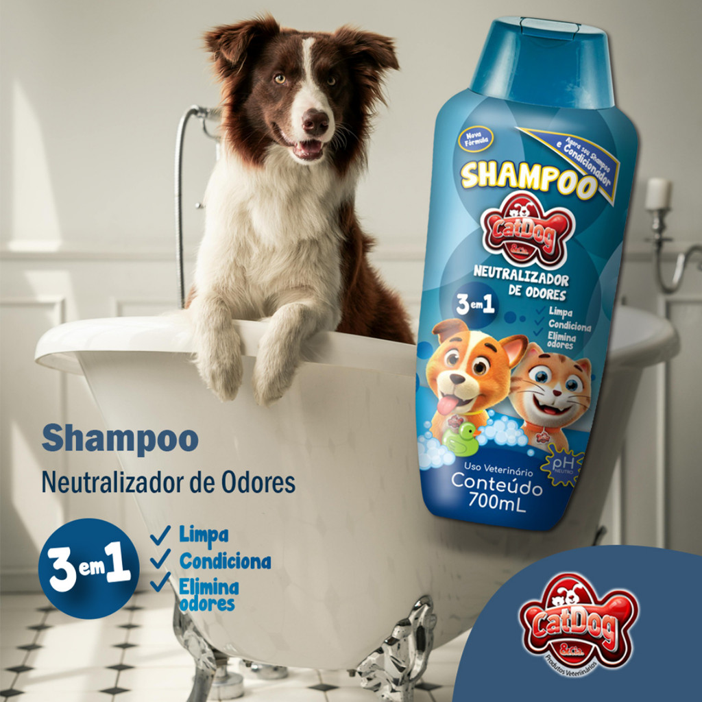 Shampoo Neutralizador de Odores 3 em 1 CatDog & Cia - 700ml · foto 2