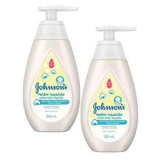 Kit com 2 Sabonete Líquido Johnson's Recém Nascido 200ml
