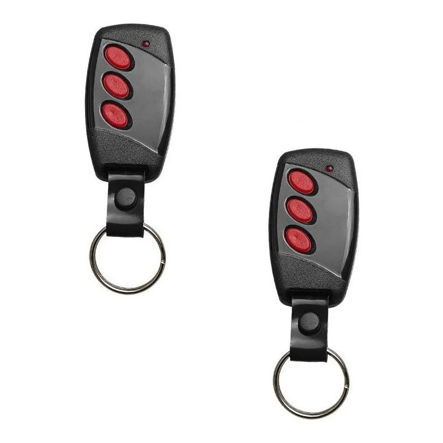 Kit com 02 Controle  3 Botões Hombrus 433mhz Alarme Motor