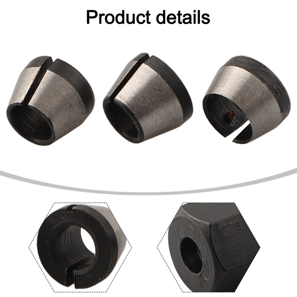 BUHO ❤ 5pcs 6mm 6.35mm 8mm Mandril De Pinça Para Máquina De Corte E Gravação Roteador Elétrico
