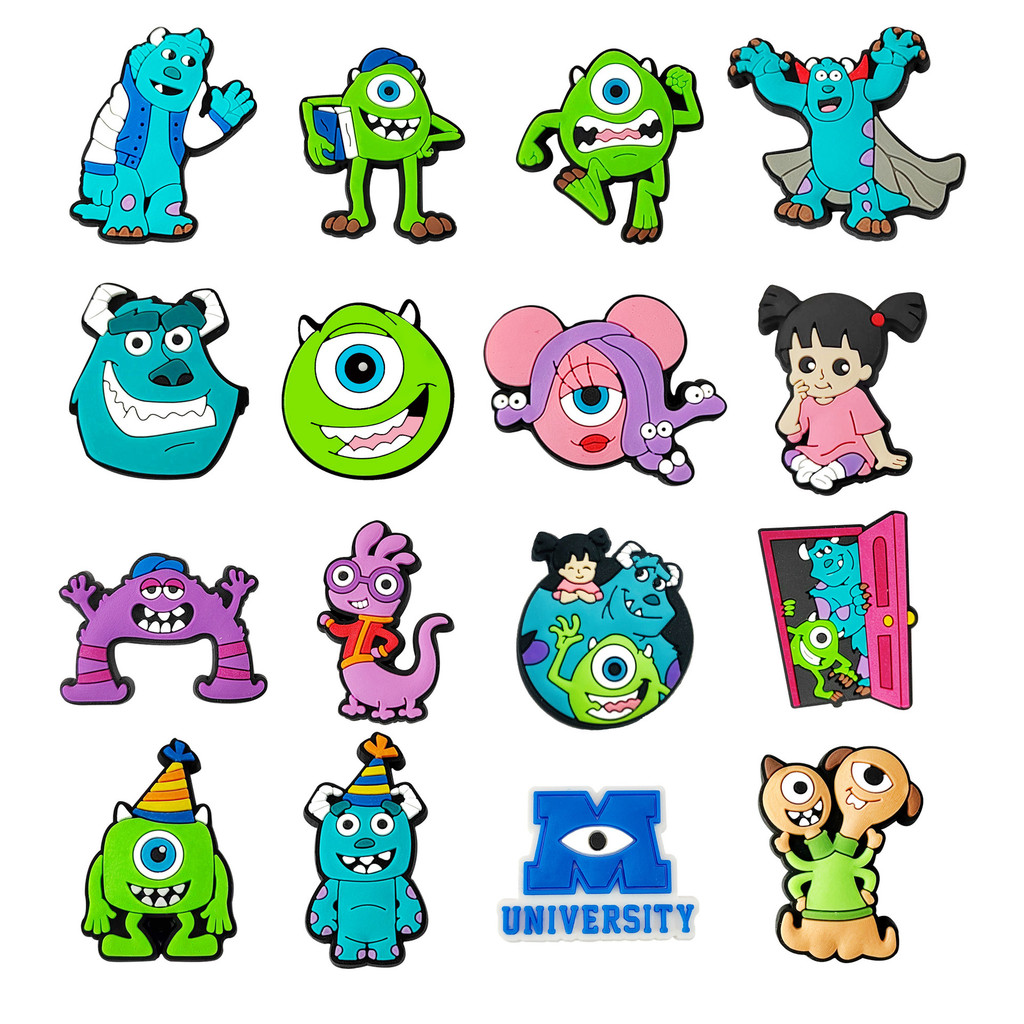 Para Pins Novo Botão Colorido De Charme De Sapatos DIY Da Universidade De Monstros