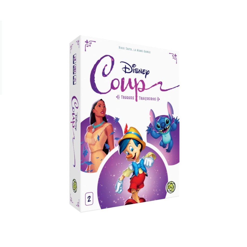 Jogo de Cartas Coup Disney Truques Traicoeiros Grok