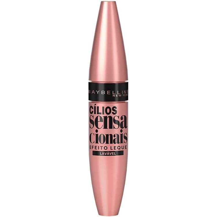 Máscara De Cílios Maybelline New York Lash Sensational Preto 9,5ml em Oferta na Shopee