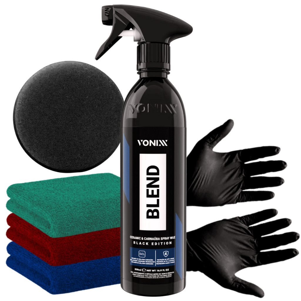 Blend Spray Black Edition 500ml Brilho E Proteção + Kit E Brindes Exclusivos em Oferta na Shopee