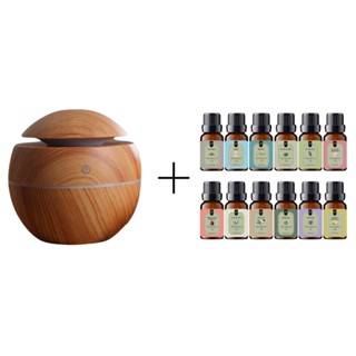 Kit 12 Essências 10ml + Difusor Elétrico Escolha Cor E Aroma em Oferta na Shopee