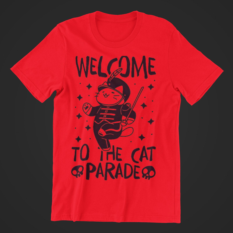 T-shirt Camisa Camiseta unissex My Chemical Romance gato welcome to the black cat parade pet Envio Rapido