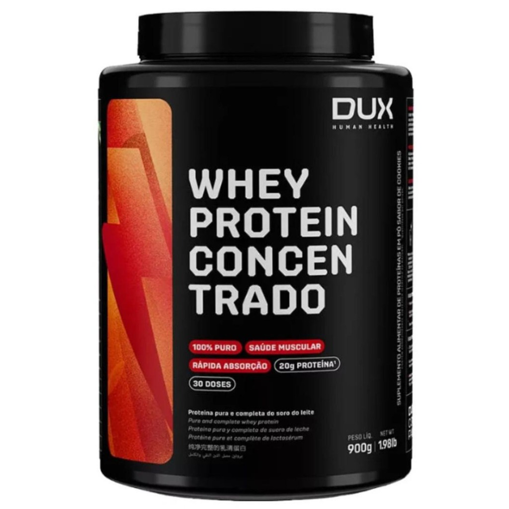 Whey Protein Concentrado Dux Human Health Chocolate Branco | 900g