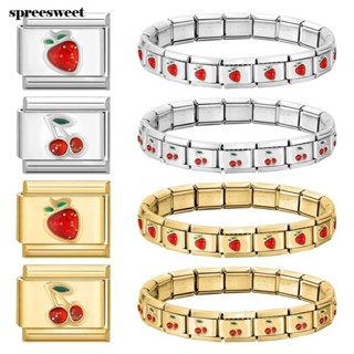Quente Novo Amor Estrela Cereja Italiano Charme Pulseira Módulos De Aço Inoxidável 9mm DIY Jóias Pingente em Oferta na Shopee