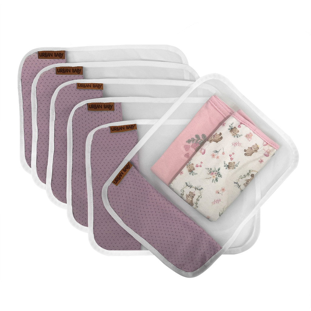 Kit 6 Saquinhos Maternidade Multiuso Organizador Trocas Rosa em Oferta na Shopee