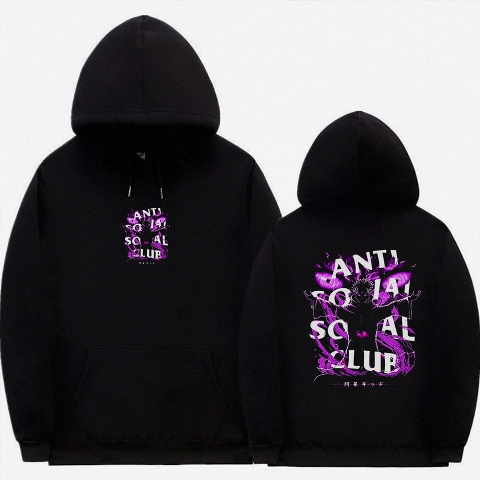 Moletom Canguru Unissex Anti Social Social Club Pain Nagato Akatsuki Naruto -MAYYN.