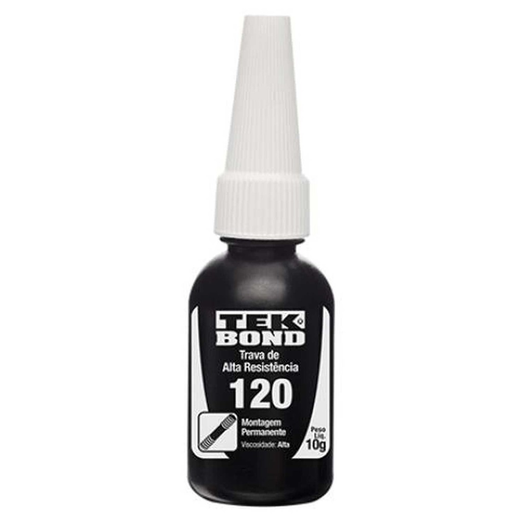 Trava Parafuso 120 - Adesivo Anaeróbico para Roscas e Porcas - 10g - Tekbond
