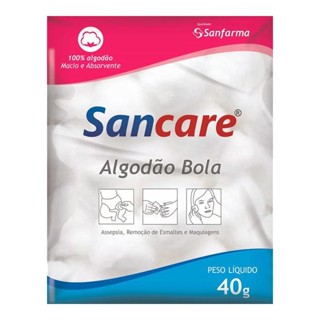 Algodao Sancare Bolas 40g em Oferta na Shopee