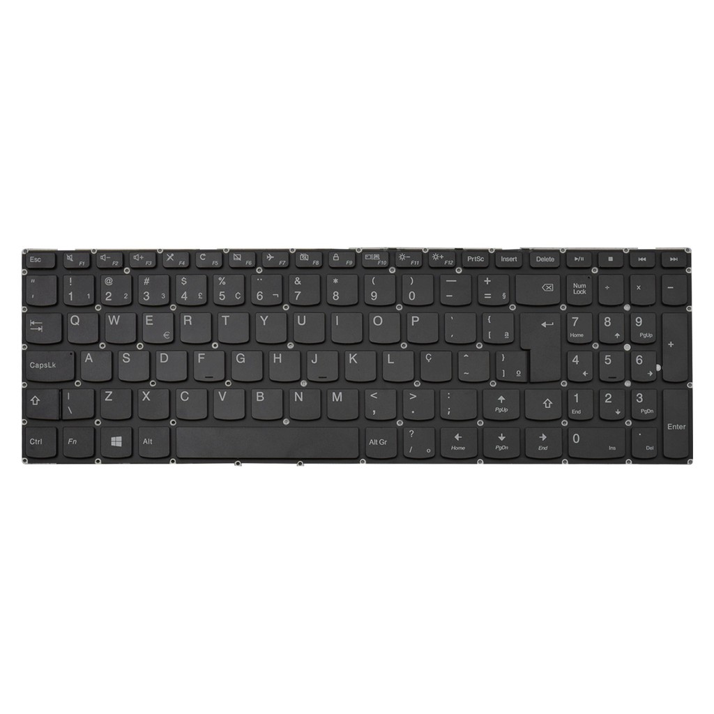 Teclado para Notebook Lenovo Ideapad 310-15ISK | Preto ABNT2 - Computers & Accessories