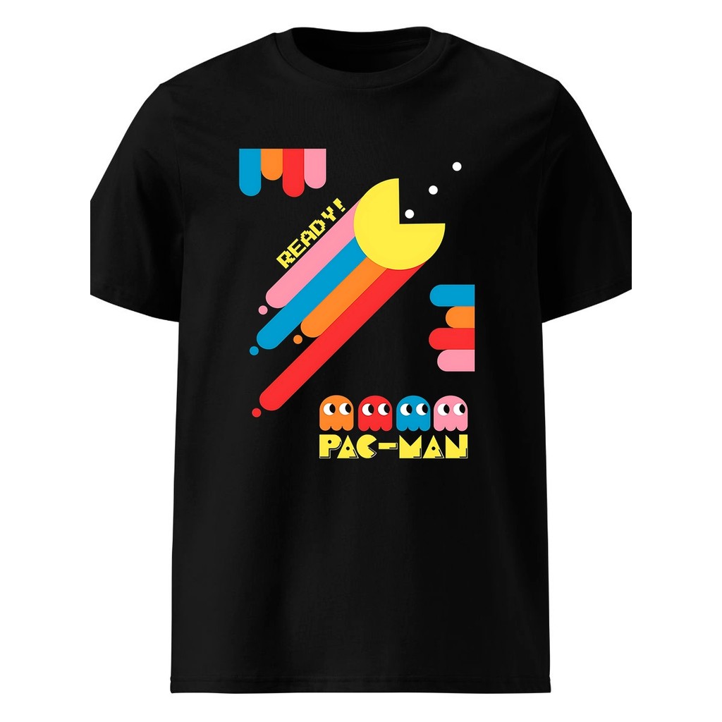 Camiseta Camisa Jogo PacMan Retrô Video Game Pac-Man Blusa 100% Algodão Premium Adulto Unissex