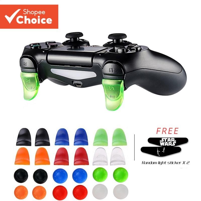 Botões Dobrados L2 R2 Kit Extensor De Acionamento Para PlayStation 4 PS4/PS4 Slim Pro Game Controller Acessórios