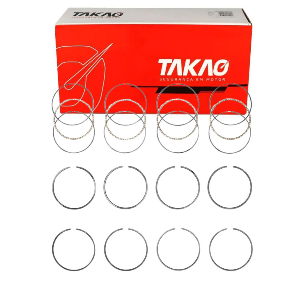 Anel Para Pistão STD (Jg) 206 1.0 16V 2001 A 2007 / Twingo 1.2 8V 1999 A 1999 / Twingo 1.0 16V 2001 A 2005