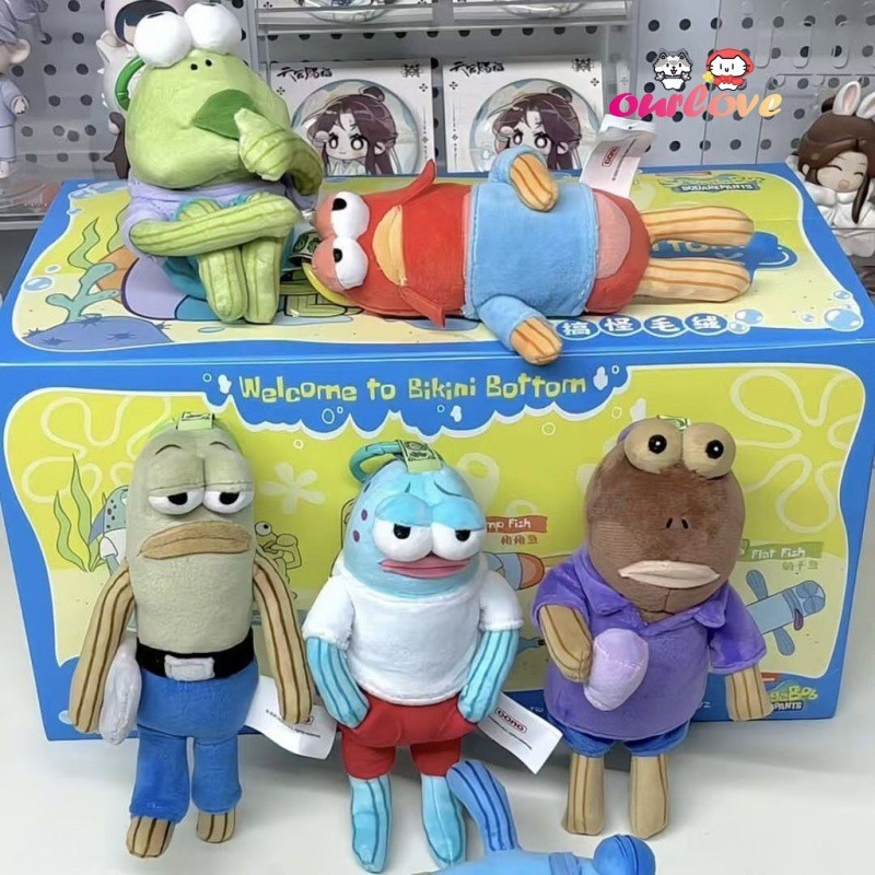 Bob Esponja Calça Quadrada Biquíni Fundo Subaquático Peixe População Pingente De Pelúcia Bonecas Kawaii Chaveiro Present em Oferta na Shopee
