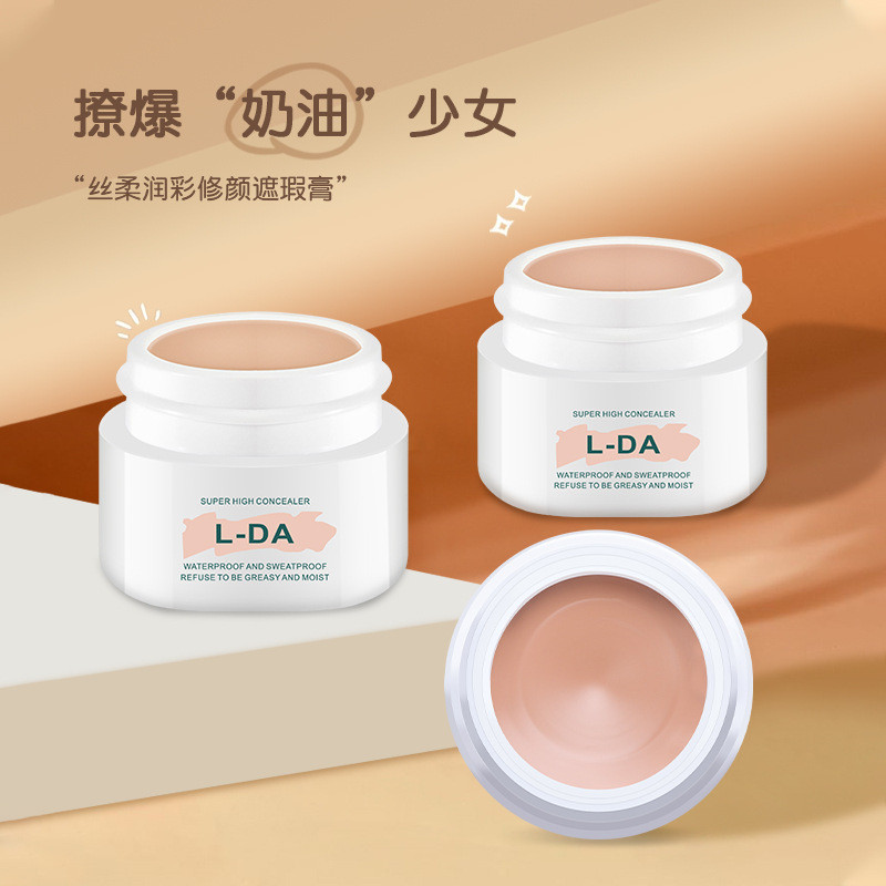 Corretivo de reparo facial retoque à prova de suor creme de base à prova d'água cobrindo marcas de Acne base líquida