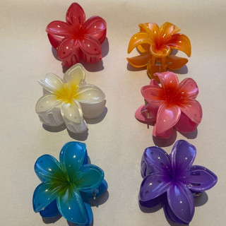 Kits 12/24/36/48 Peças Grampos piranha De Cabelo Flor De Feriado De Praia Barrettes/6cm em Oferta na Shopee