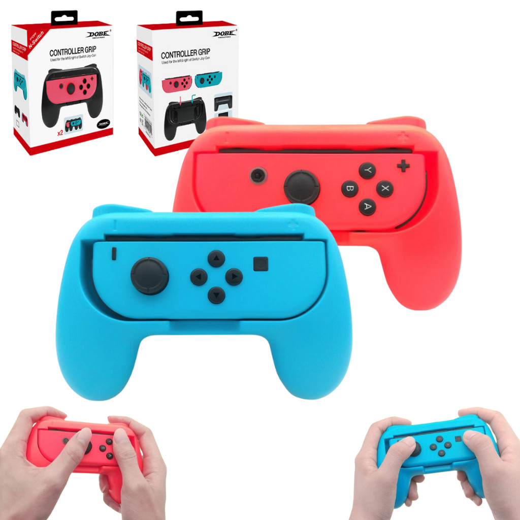 Par Case Grip Suporte GamePad Controle Joy Con Nintendo Switch Oled Dobe Tns-851b