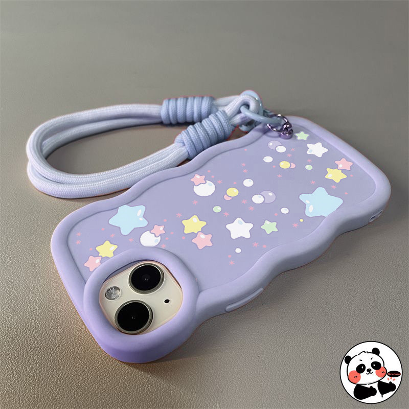 Capa Com Alça De Onda 3D Para Samsung Galaxy M35 S25 S24 S23 Plus S22 Ultra S21 