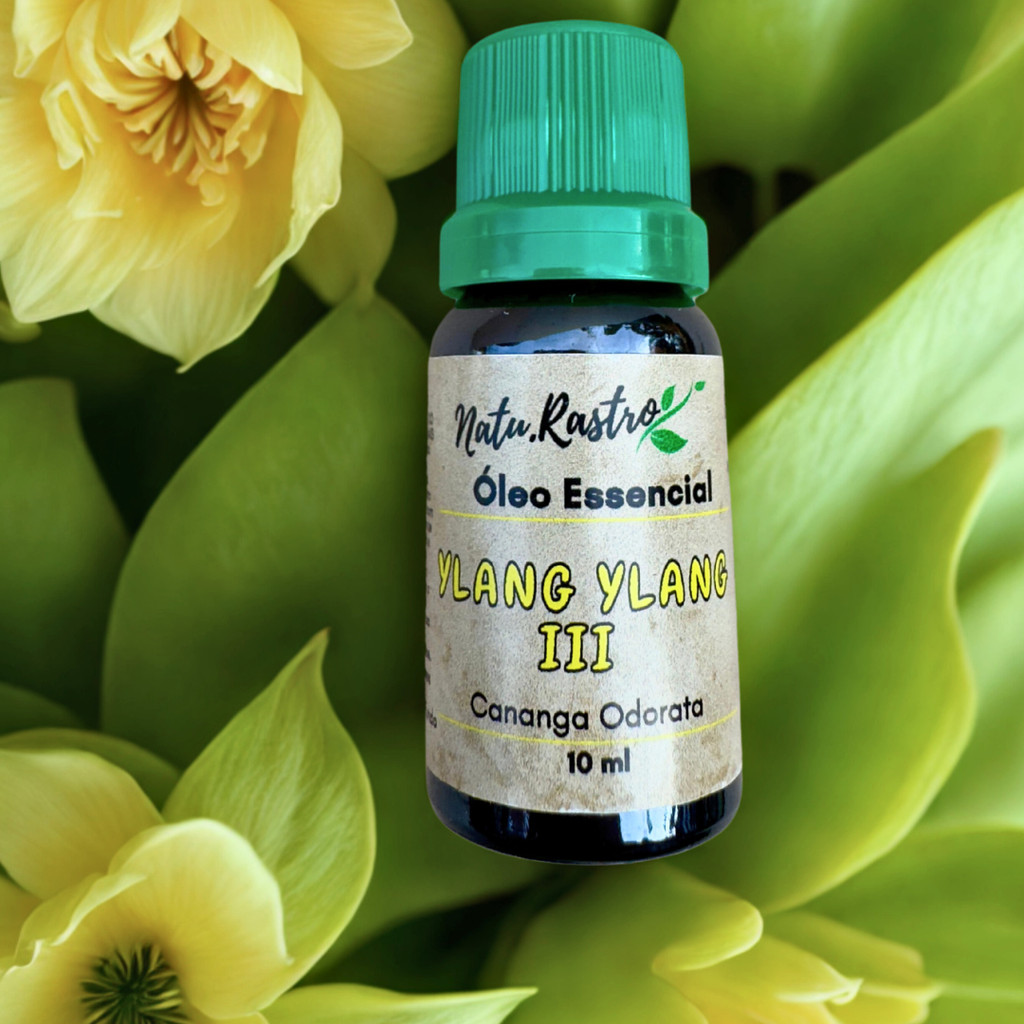 Óleo Essencial de Ylang Ylang III Natu.Rastro 10ml - propriedades relaxantes e equilibrantes