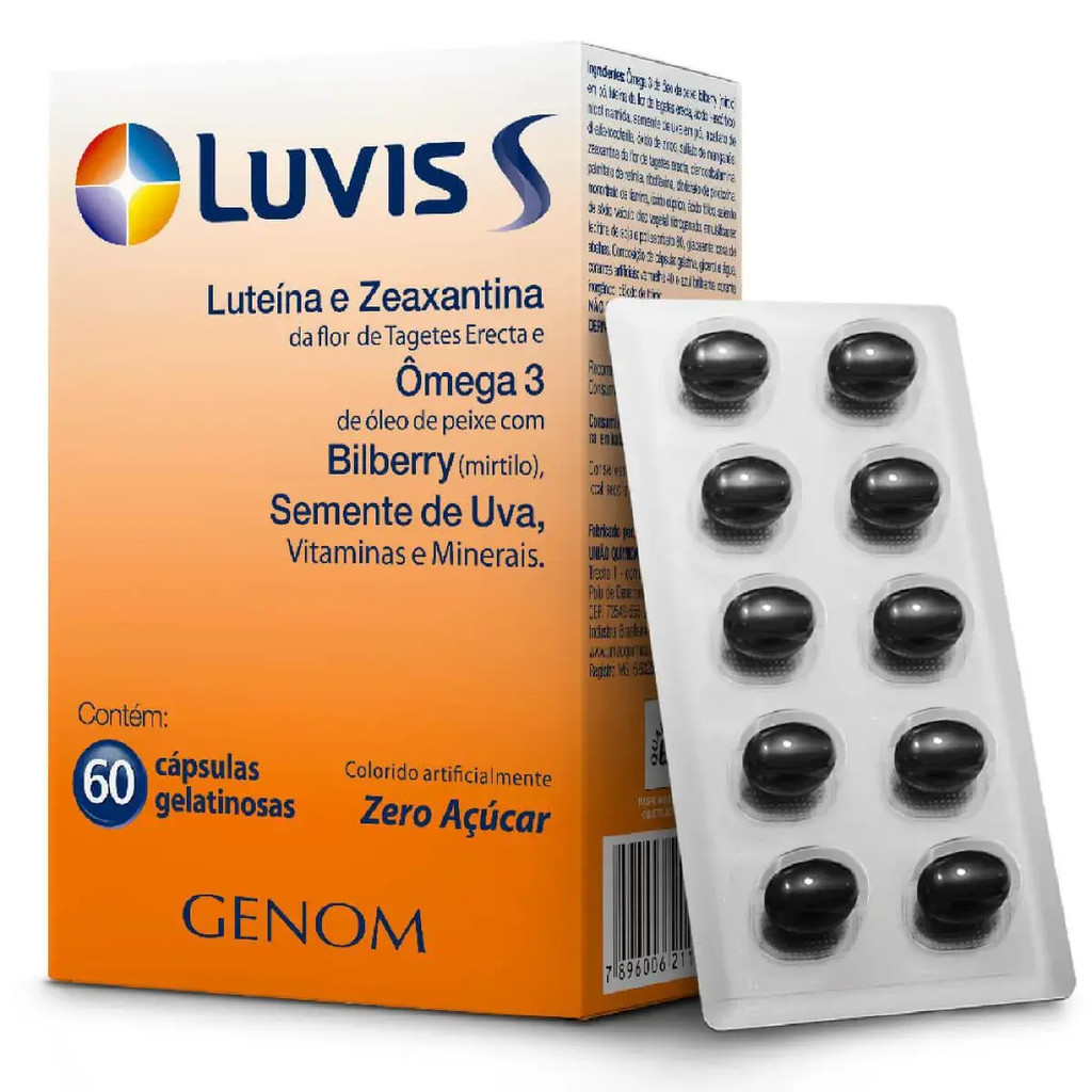 Luvis S 60 cáps + 30 Grátis | Suplemento Ocular com Luteína + Zeaxantina + Vitaminas |Saúde da Visão — imagem 2 de 2