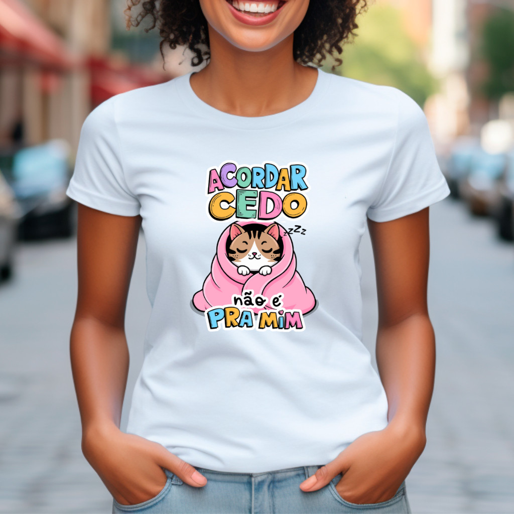 Camisa 30.1 Camisetas Frases Irônicas e Memes Branca Confortável babylook blusa camisa engraçada estampas legais Premium